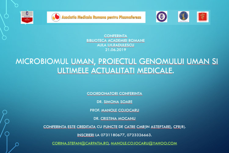 MICROBIOMUL UMAN, PROIECTUL GENOMULUI UMAN SI ULTIMELE ACTUALITATI MEDICALE